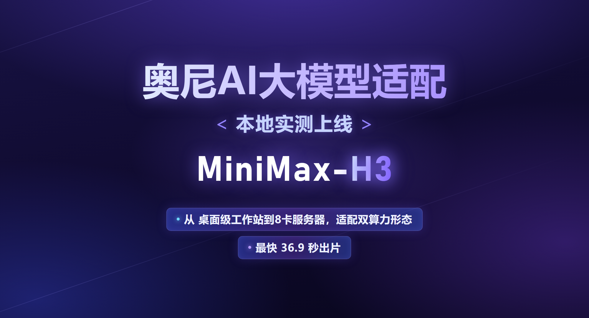 MiniMax H3本地实测：从桌面工作站到8卡服务器，最快36.9秒出片